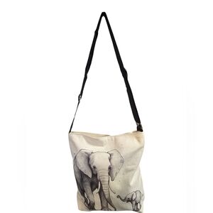 Double Sided Elephant Small Crossbody Bag